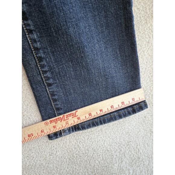Levis 515 Jeans Womens sz 12 31x32 FITS 33x30 Blue Bootcut Dark Wash 5 Pocket - Picture 11 of 16